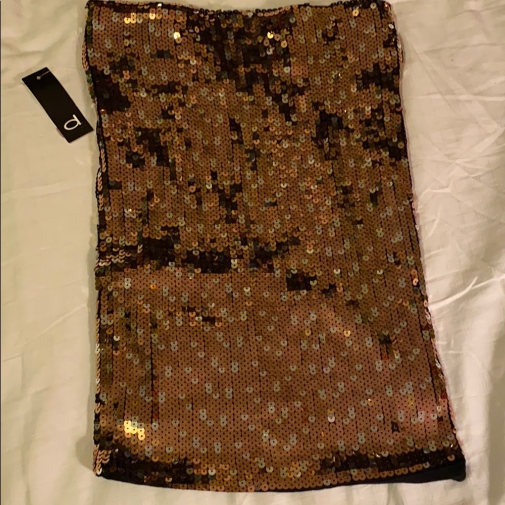 Sequin Tube Skirt